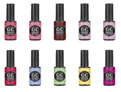 Gel de color GC Nails-  Secado con lampara Led UV.  Amplia gama de colores.  Gel un sólo paso.