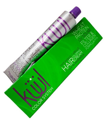 Tinte para el cabello con proteina, proteccion ultra violeta, filtro y colageno.  Incluye peroxido de 135ml.  Formalo 1+1 1/2